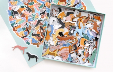 299 Hunde und 1 Katze - Ein Hundeknäuel-Puzzle