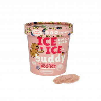 ICE ICE BUDDY – Banane & Blaubeere Eispulver für Hundeeis
