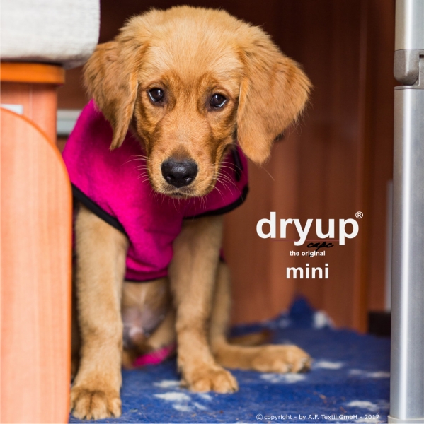 DryUp Cape Hundebademantel Mini Pink