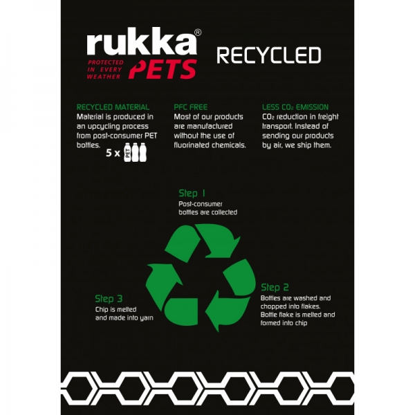 Rukka Pets Twist Halsband Rot (Gewebeband 100% recycelt)