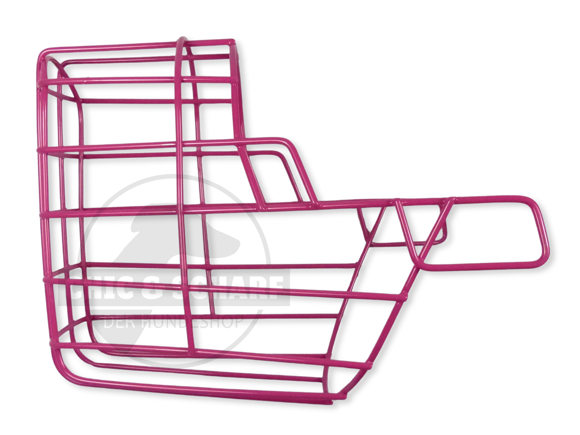 C&S Drahtmaulkorb Lluvia pulverbeschichtet Pink Rohling