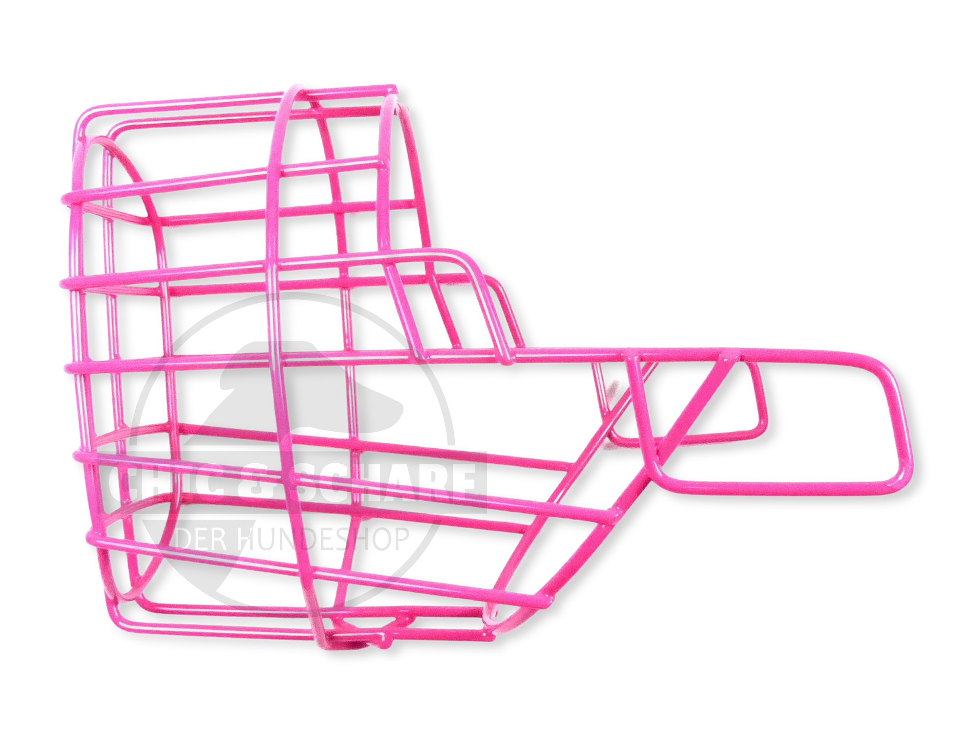 C&S Drahtmaulkorb Fernando pulverbeschichtet Pink Rohling