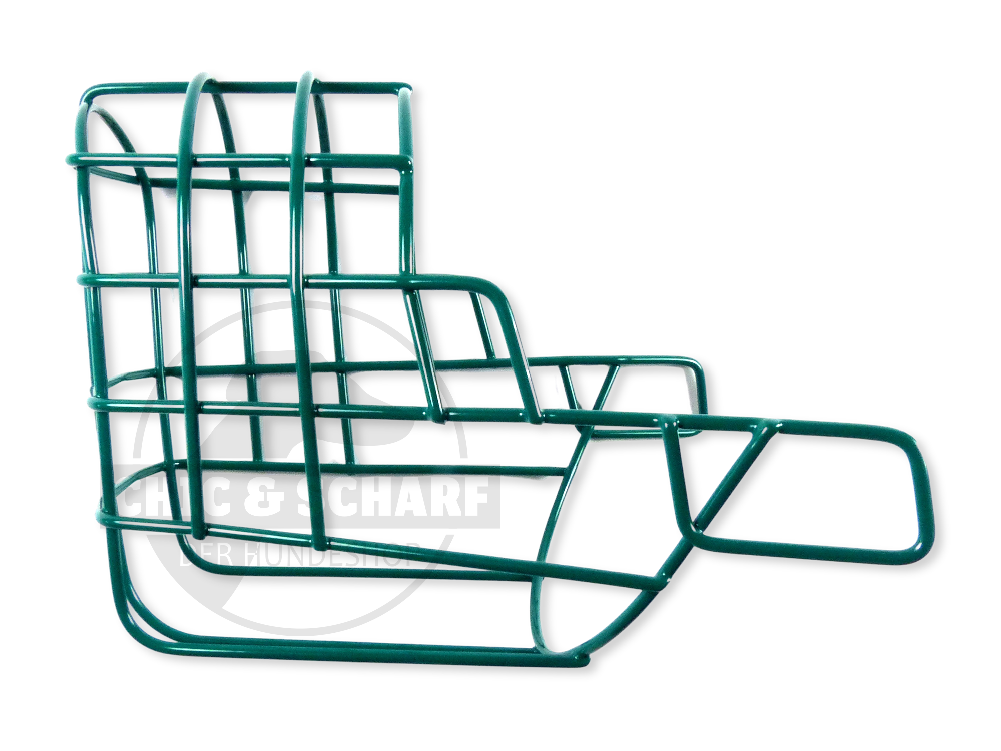 C&S Drahtmaulkorb Dancer pulverbeschichtet Opalgrün Rohling