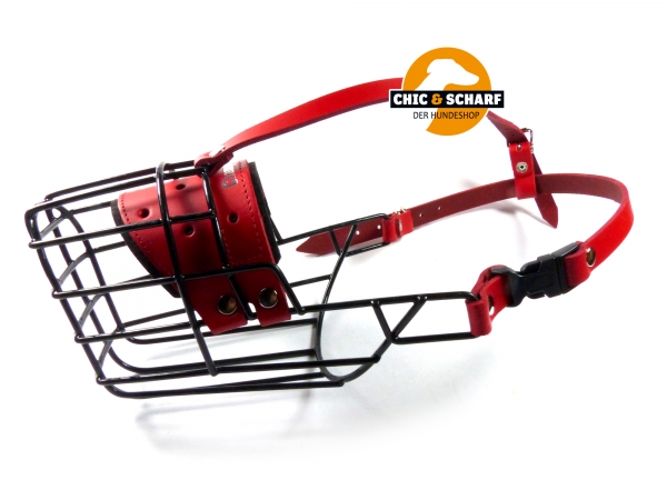 Champion Drahtmaulkorb Schwarz FIZ3 Rot
