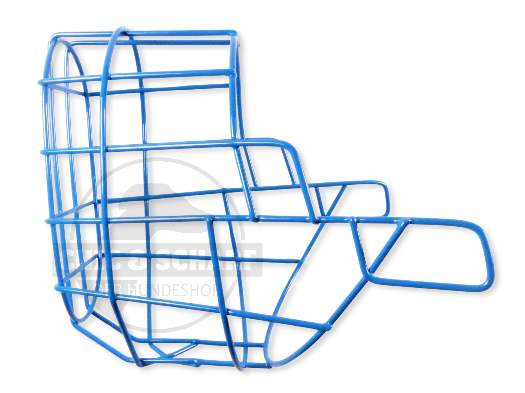 C&S Drahtmaulkorb Hobi pulverbeschichtet Himmelblau Rohling