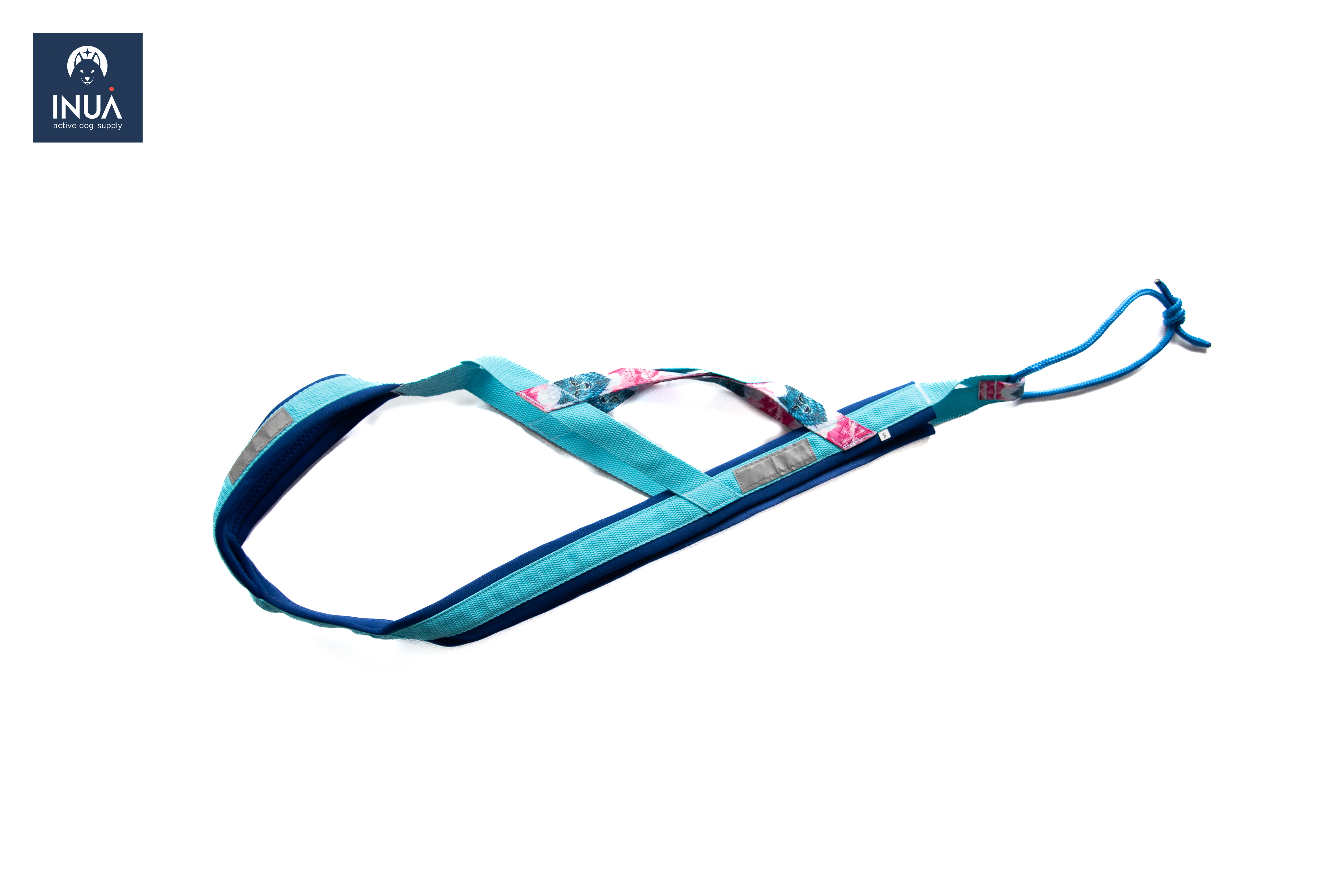 Zuggeschirr X-Back Classic Crystal Wolf Aqua - M