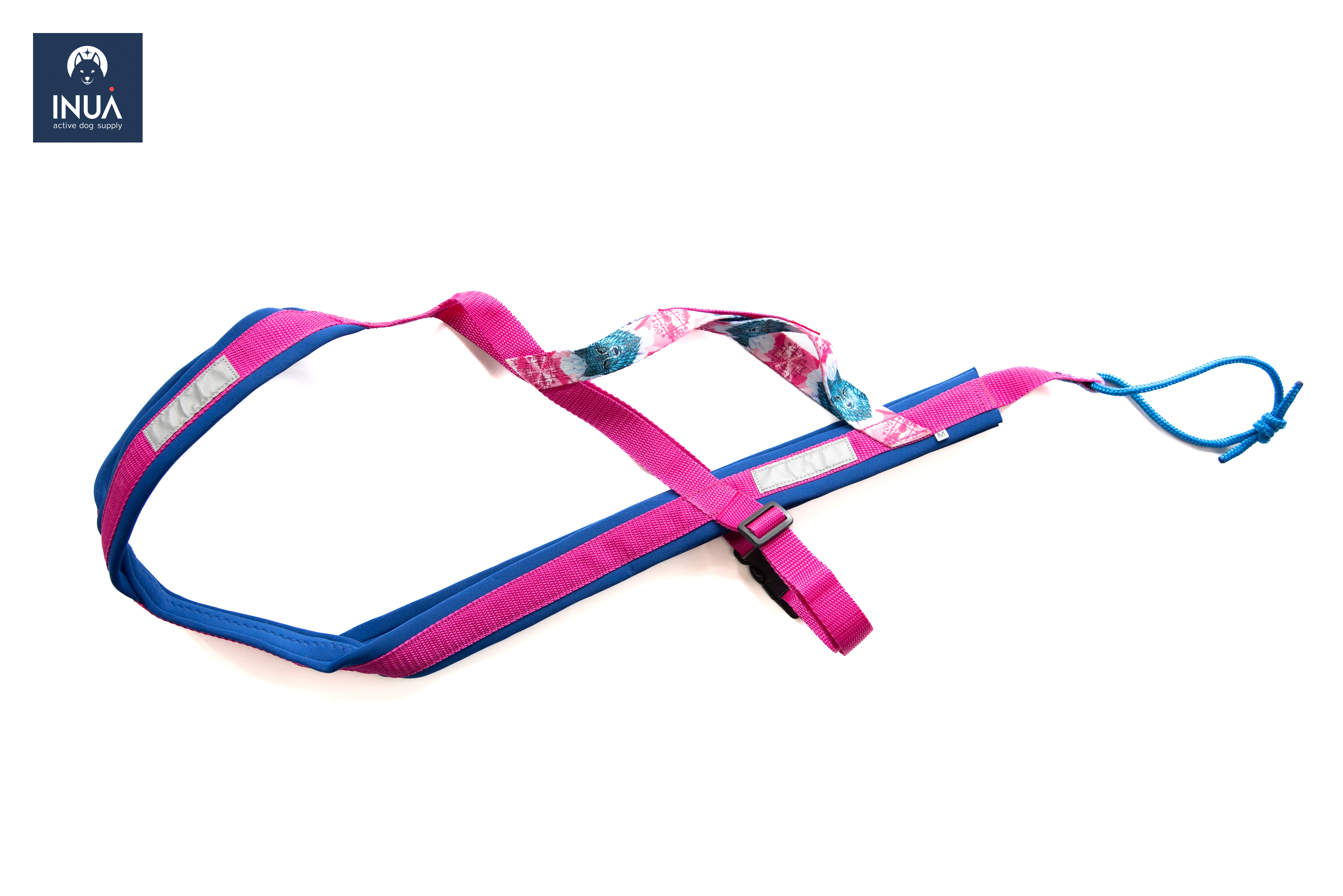 Zuggeschirr X-Back inkl. Sicherheitsgurt Crystal Wolf Pink - S