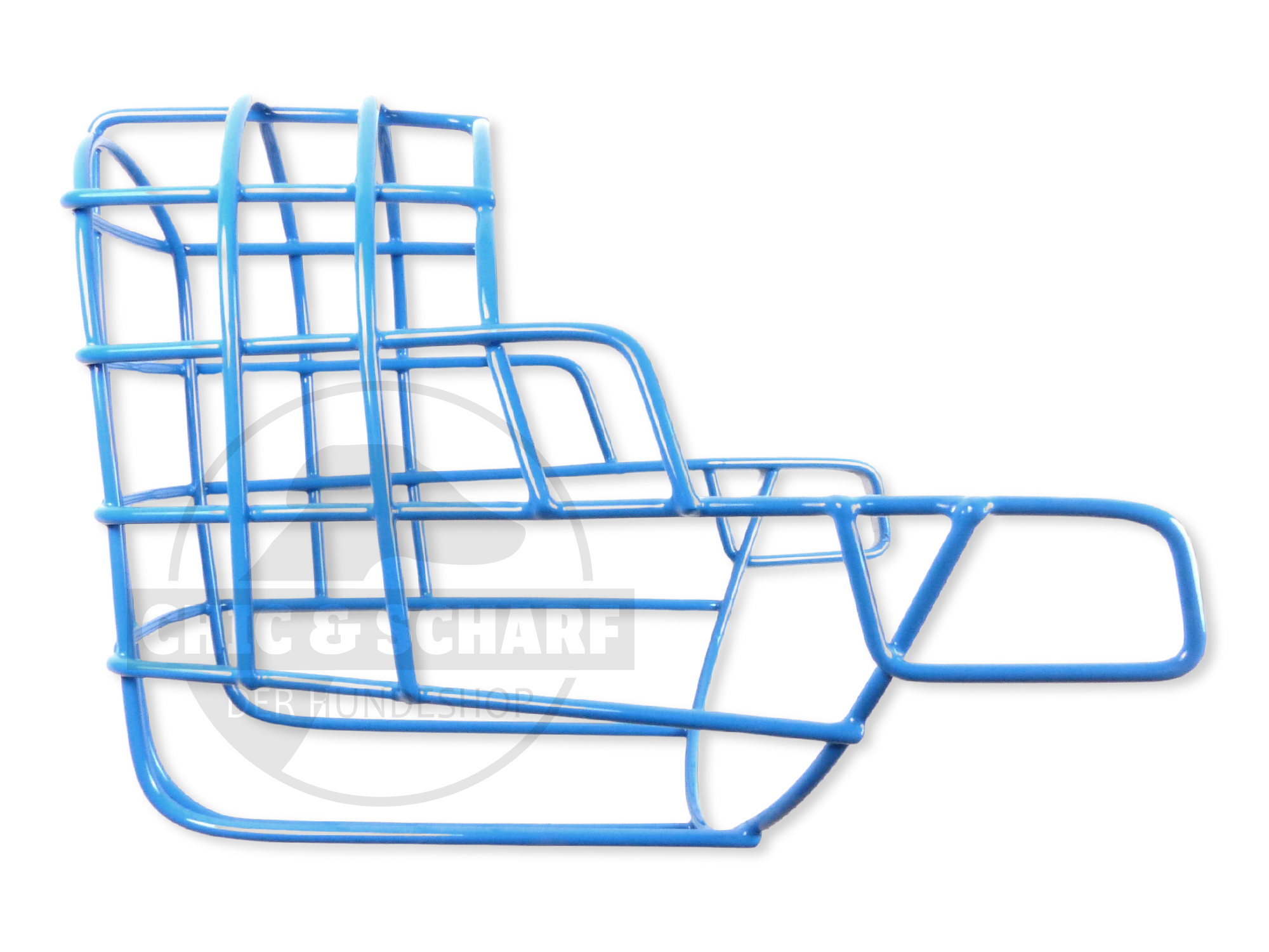 C&S Drahtmaulkorb Dancer pulverbeschichtet Himmelblau Rohling