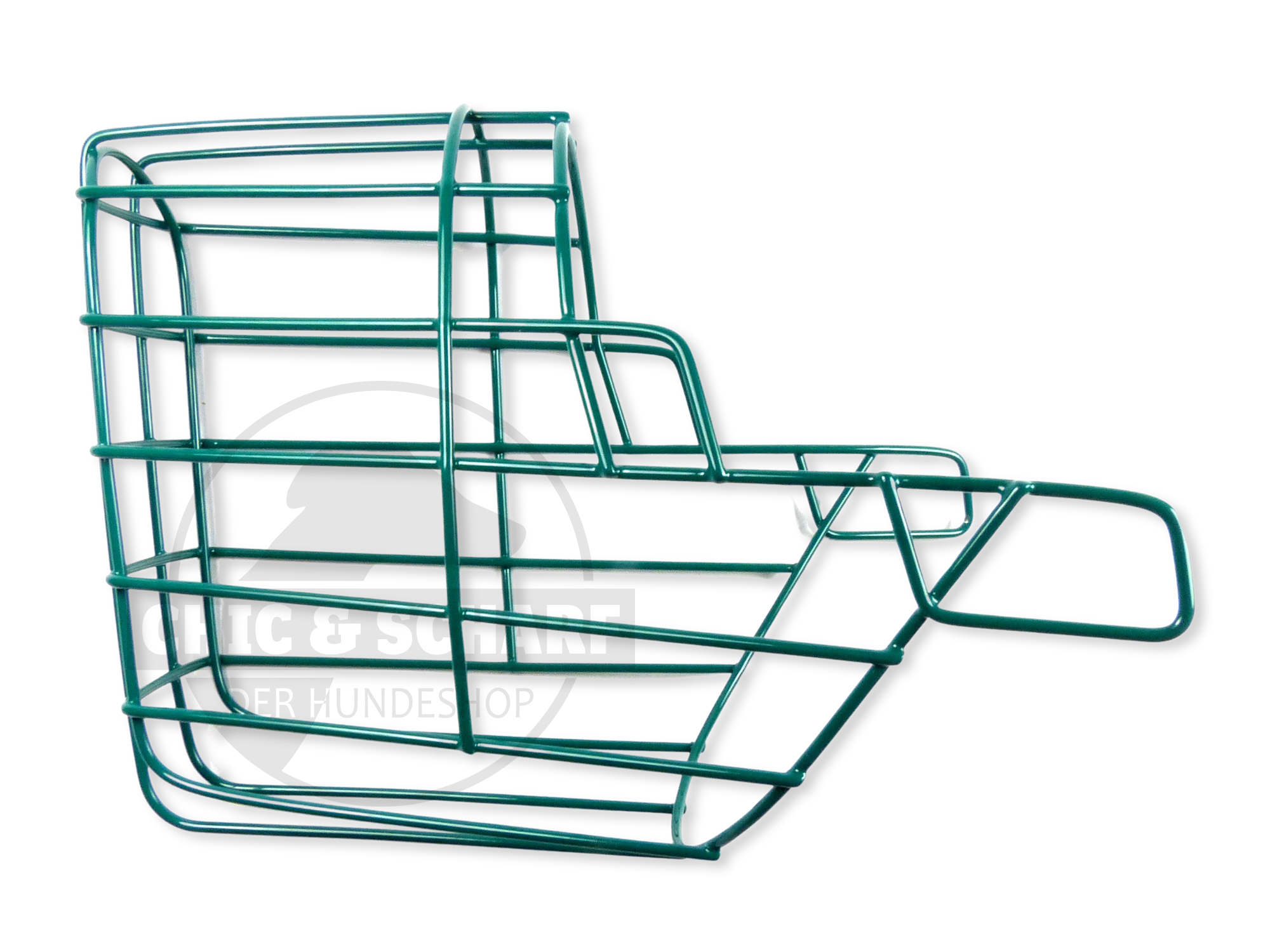 C&S Drahtmaulkorb Tuula pulverbeschichtet Opalgrün Rohling