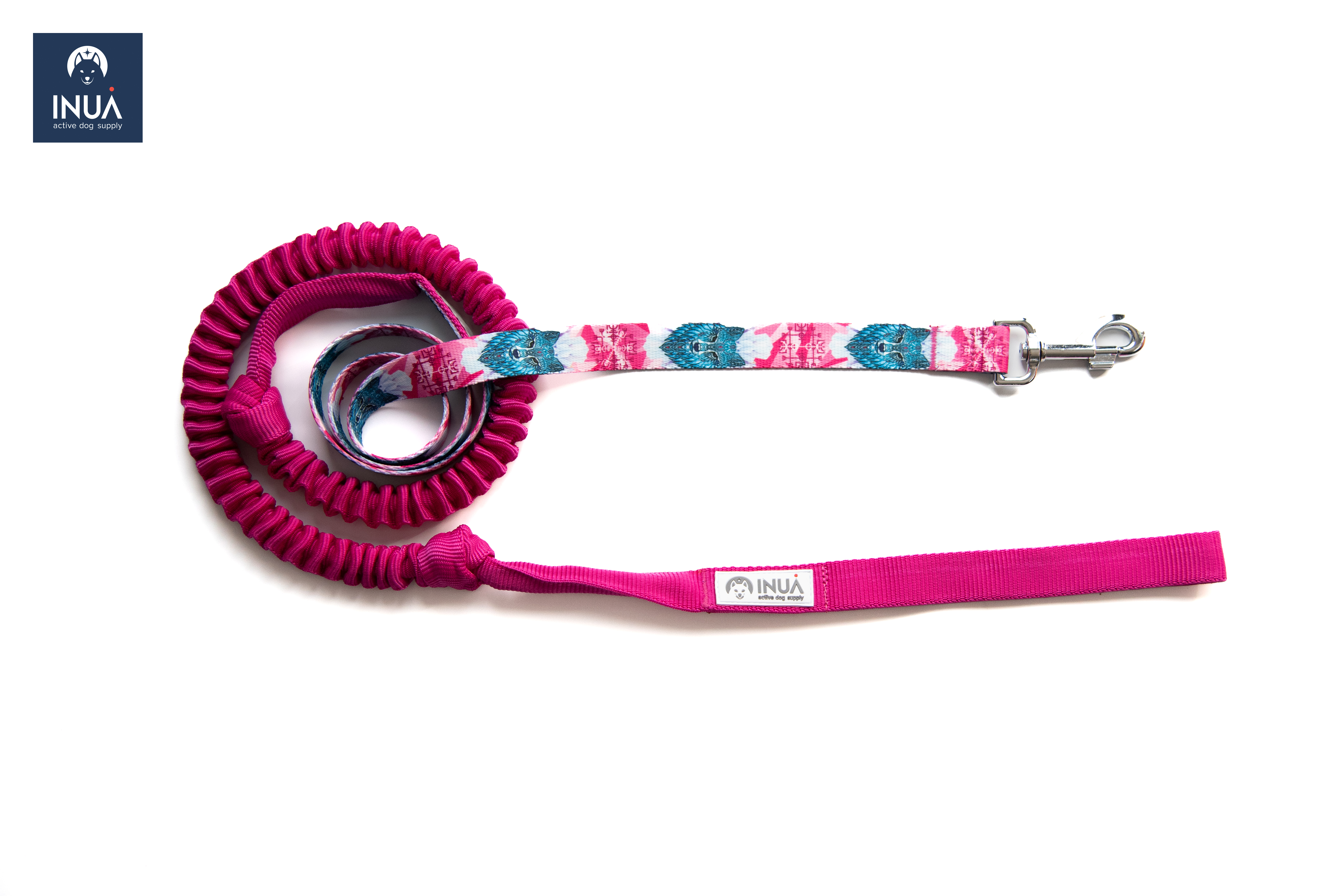 Bungee Leash 220 cm Crystal Wolf Pink