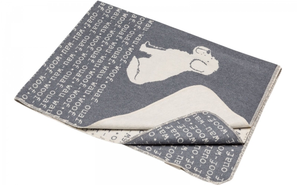 David Fussenegger "Wau Wau" Grau 100 x 140 cm