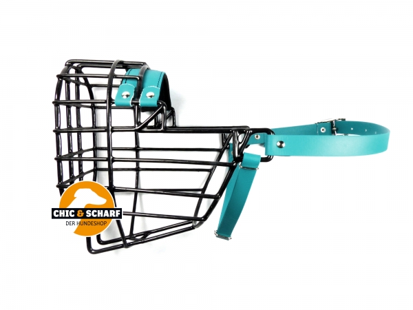 CHOPO schwarz Riesenschnauzer Rüde Biothane grün