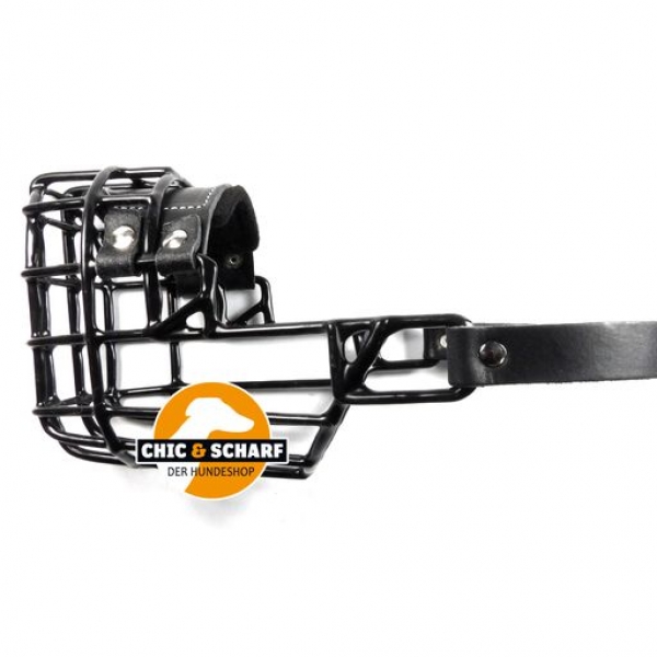 CHOPO Drahtmaulkorb schwarz Pitbull Hündin