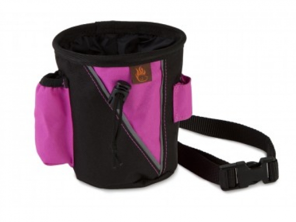 Leckerlitasche klein Schwarz/Pink
