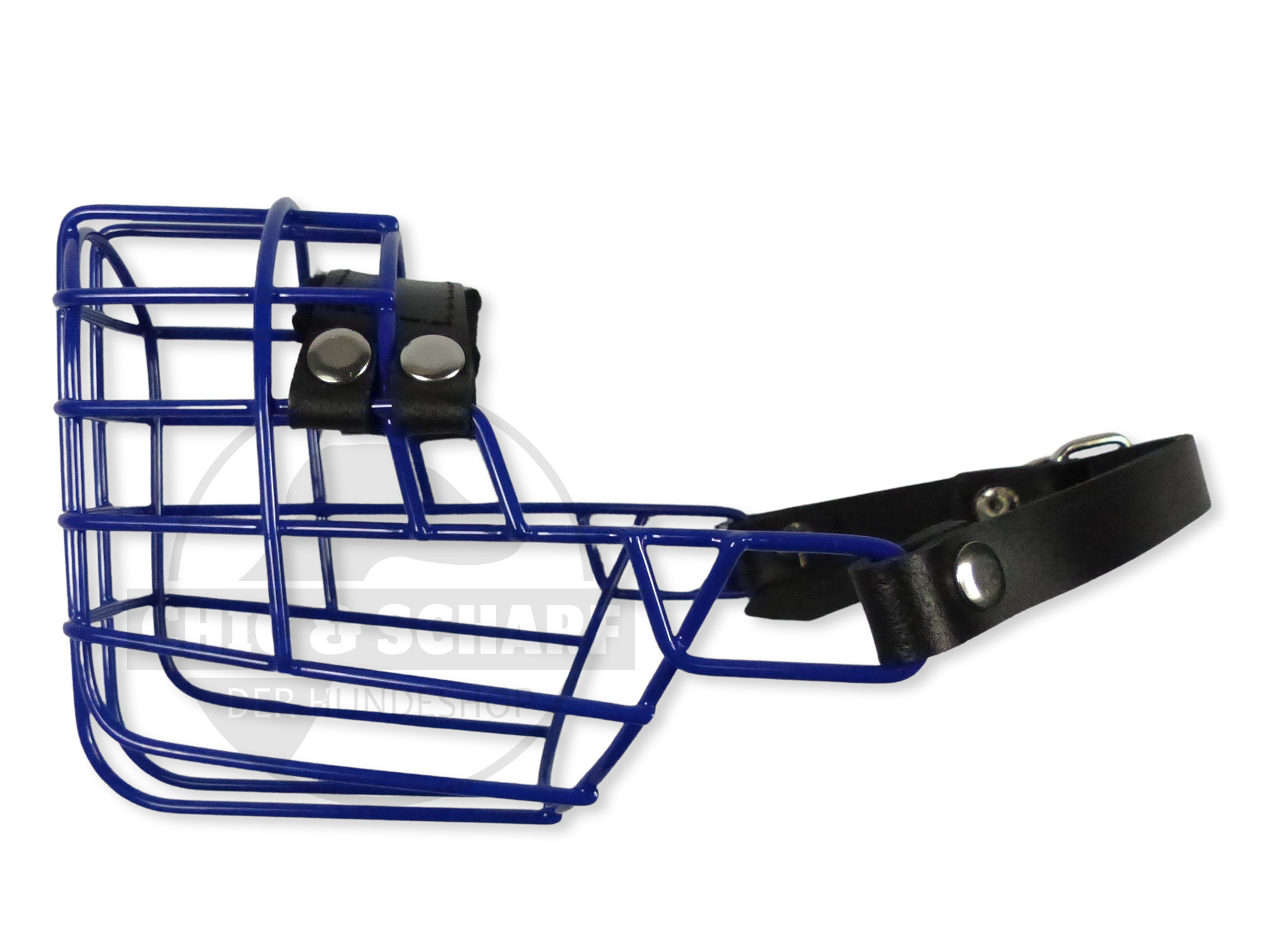 C&S Drahtmaulkorb Jack pulverbeschichtet Ultramarinblau