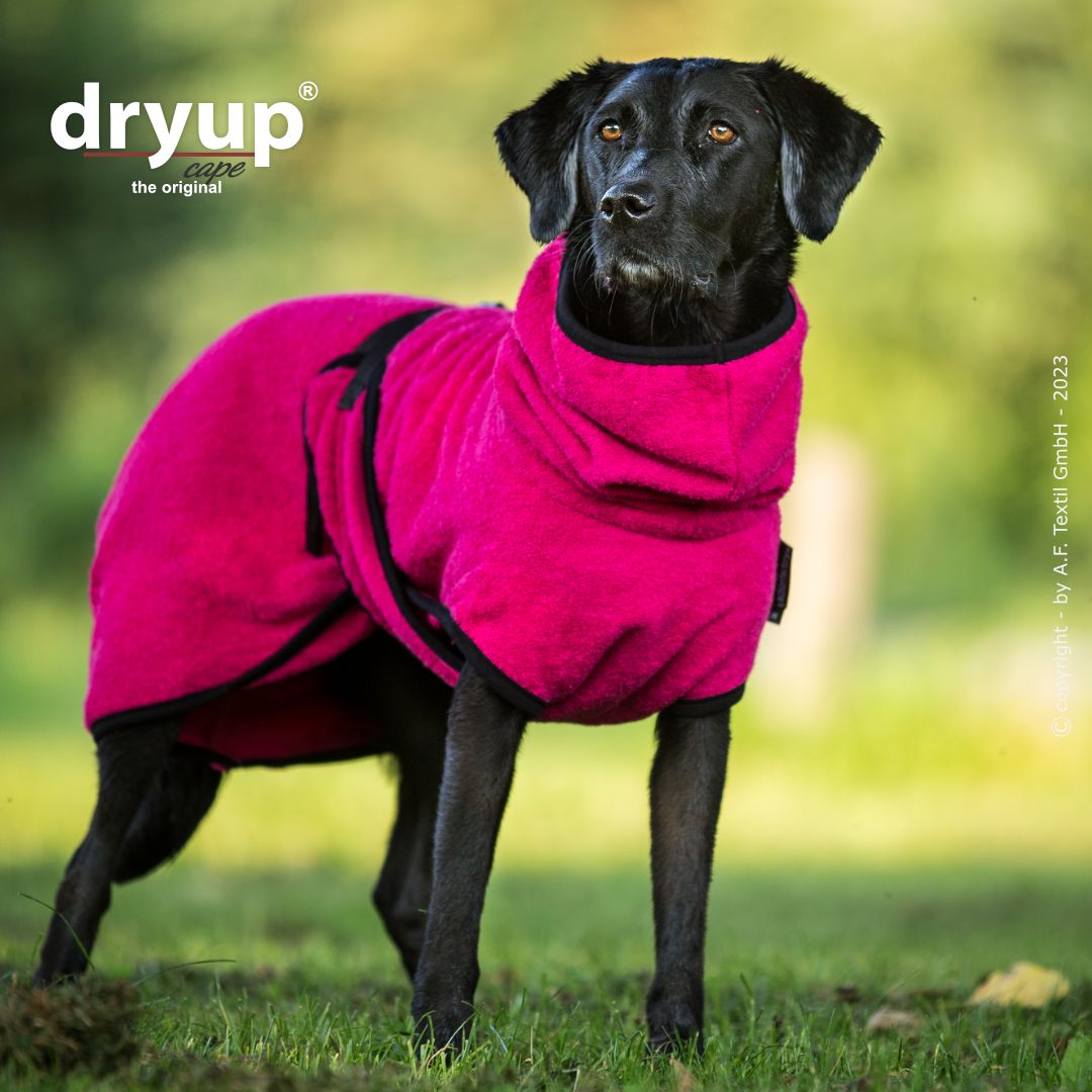 DryUp Cape Hundebademantel Pink - XS