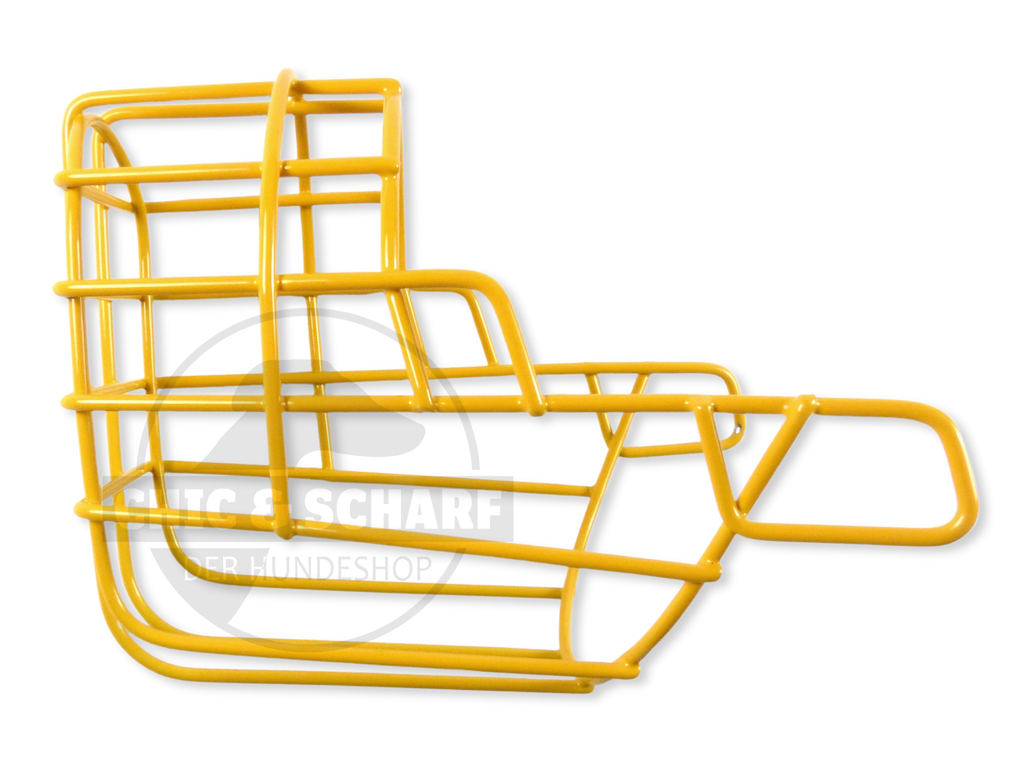 C&S Drahtmaulkorb Jack pulverbeschichtet Safrangelb Rohling