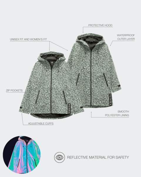Human Visibility Regenmantel Woman Green Leo - XS