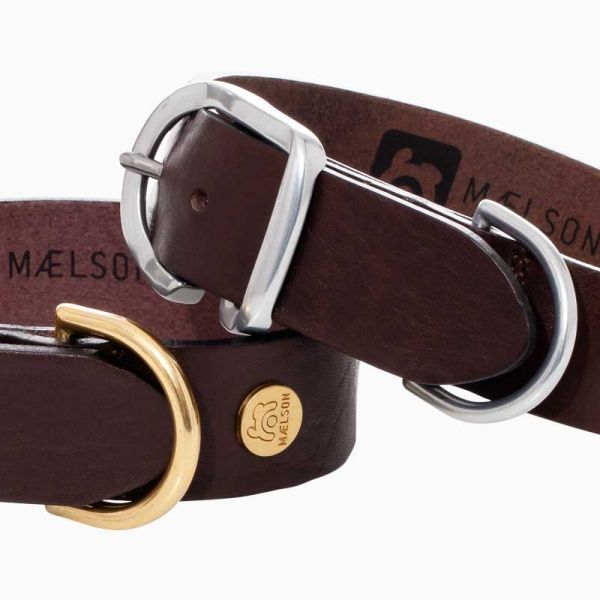 Ecoskin Collar Mokka Brass - XS
