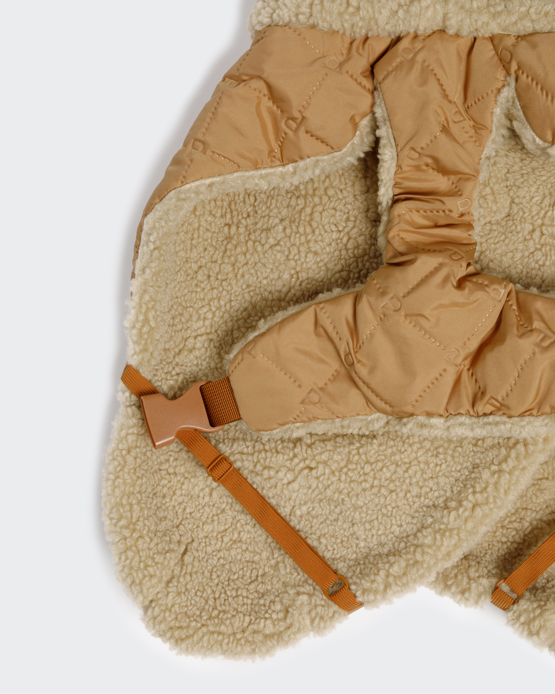 Sherpa Hunde Steppjacke Camel - 25