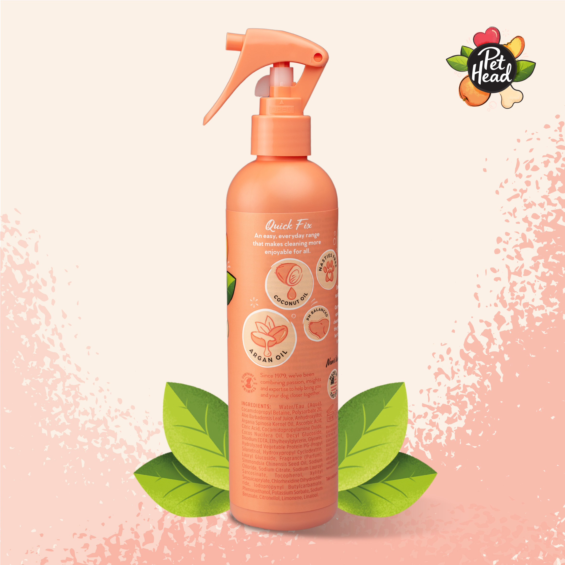 Quick Fix Dry Clean Spray Peach 300 ml