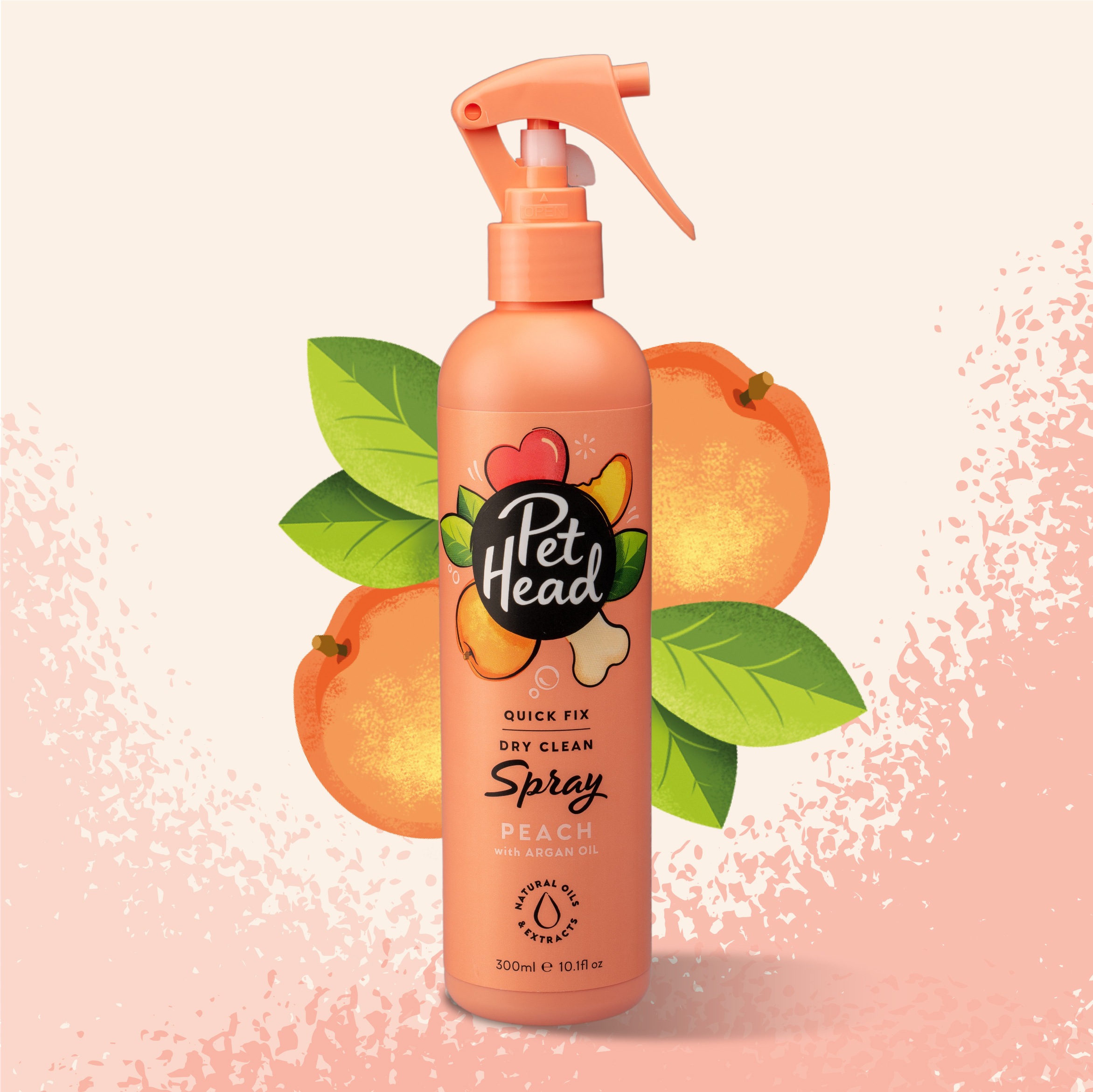 Quick Fix Dry Clean Spray Peach 300 ml