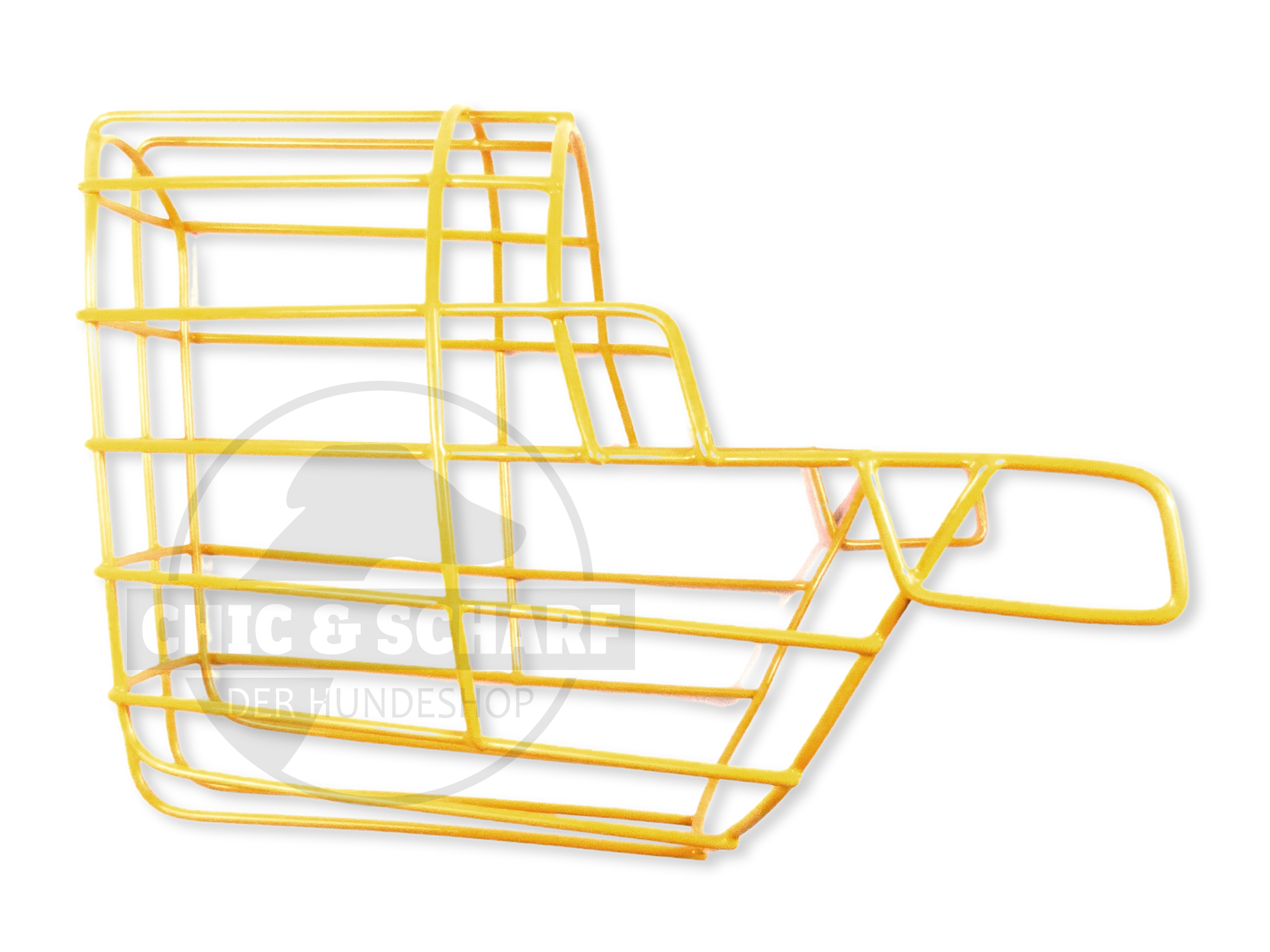 C&S Drahtmaulkorb Tuula pulverbeschichtet Safrangelb Rohling
