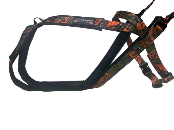 Hunting Multisport Geschirr Orange-Camouflage
