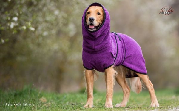 DryUp Cape Hundebademantel Bilberry