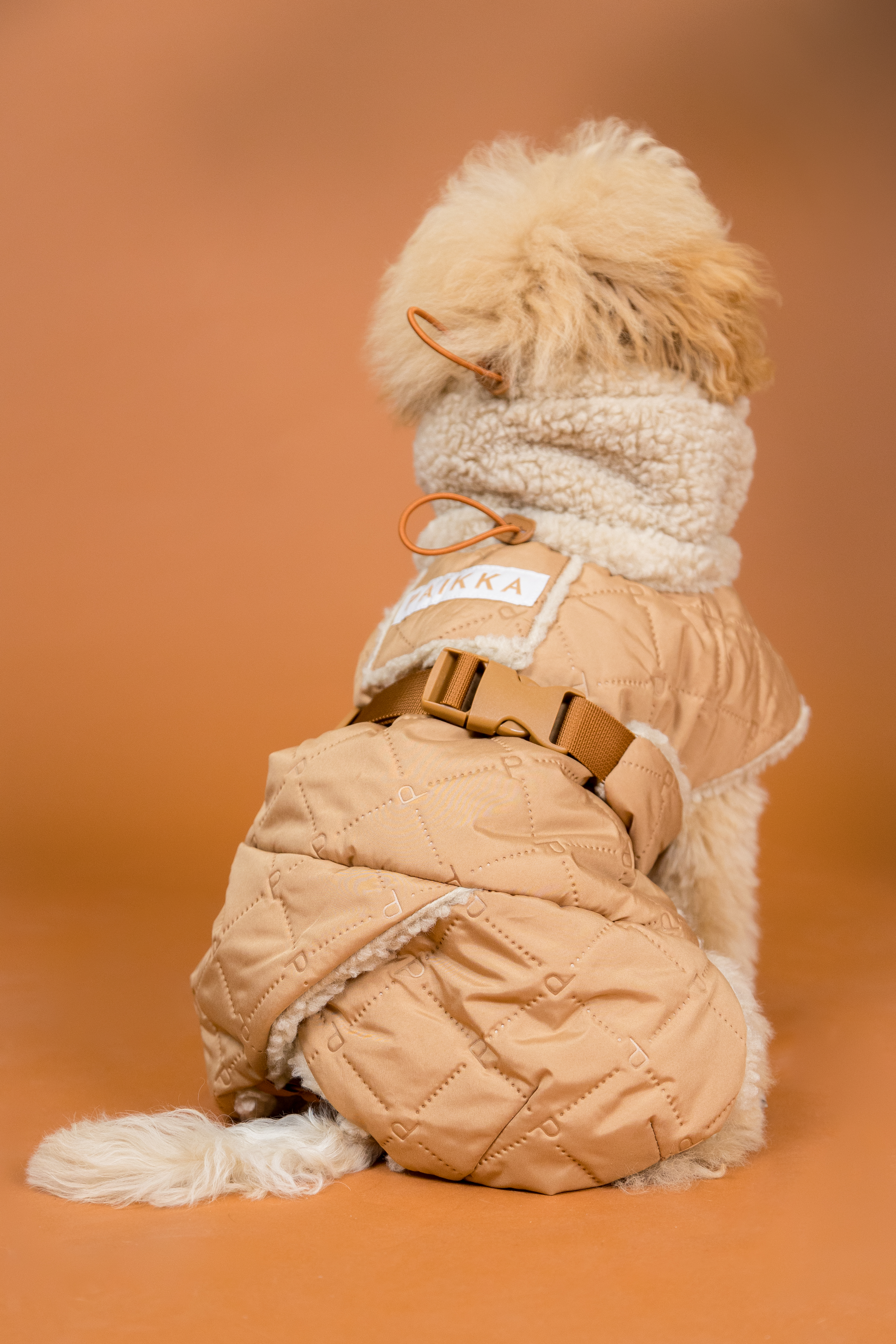 Sherpa Hunde Steppjacke Camel - 25