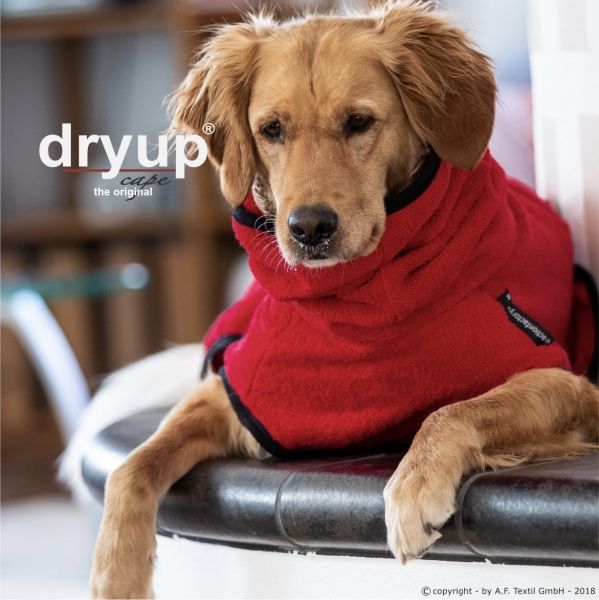 DryUp Cape Hundebademantel Red Pepper - S