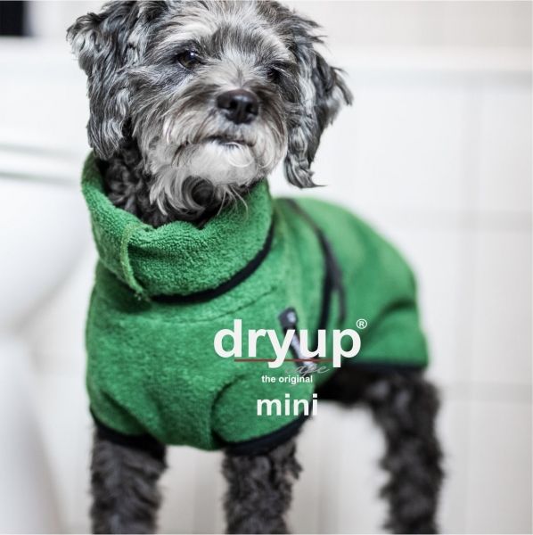 DryUp Cape Hundebademantel Mini Dark Green