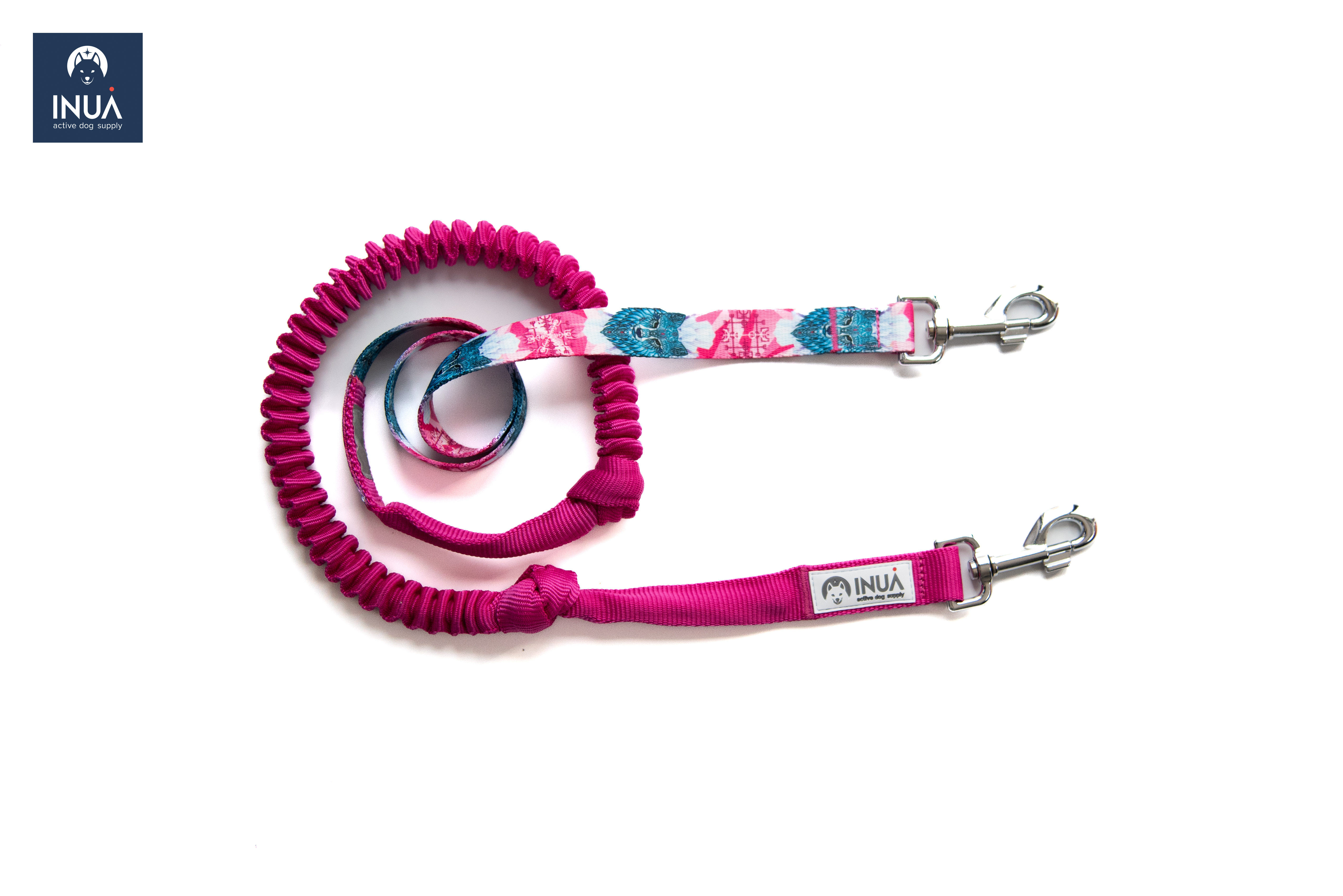 Bungee Leash 160 cm Crystal Wolf Pink