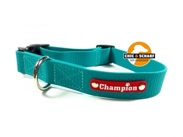 Halsband Hexagon Türkis