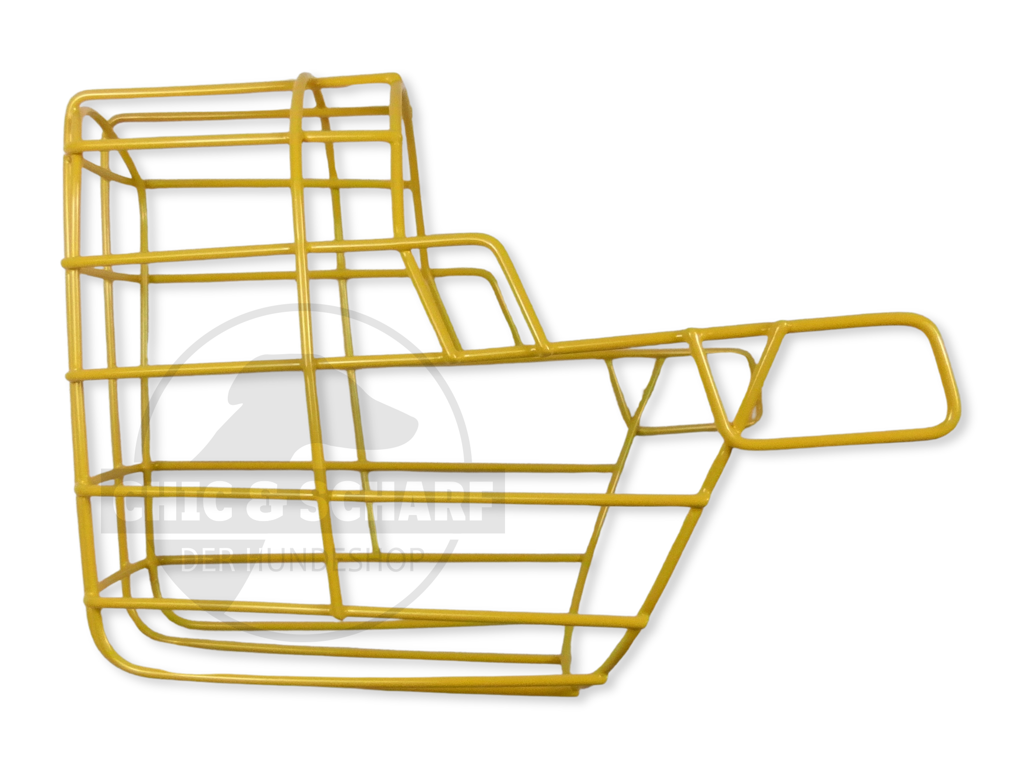 C&S Drahtmaulkorb Lluvia pulverbeschichtet Safrangelb Rohling