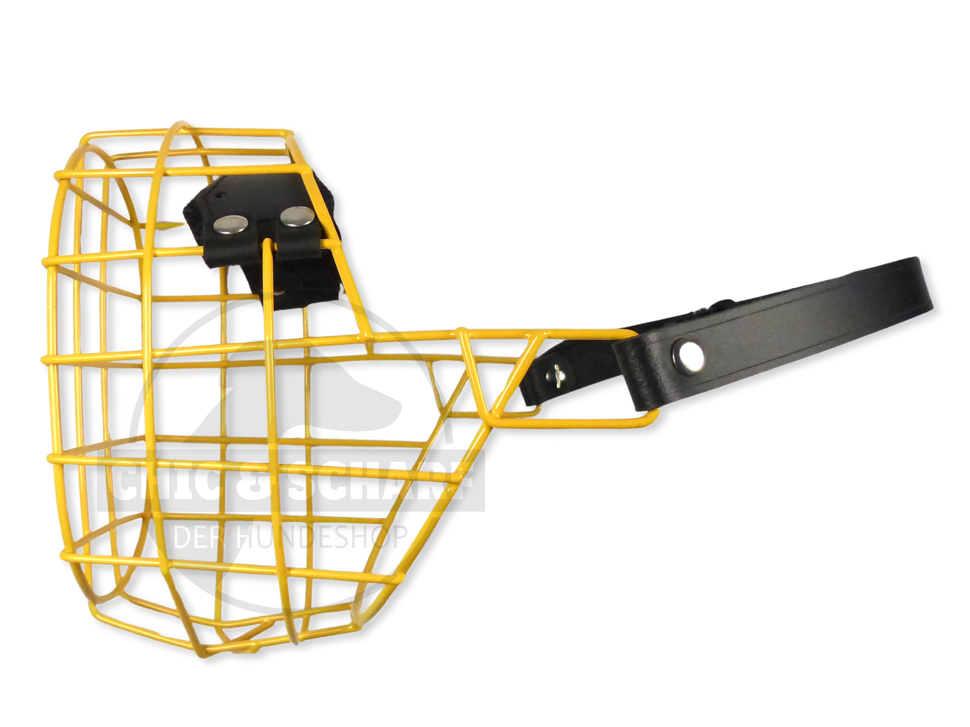 C&S Drahtmaulkorb Bo pulverbeschichtet Safrangelb