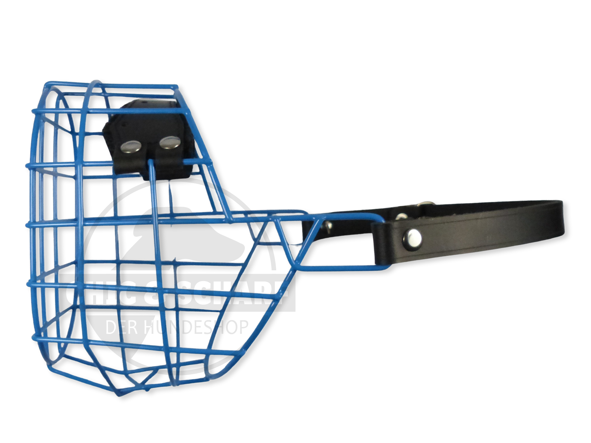 C&S Drahtmaulkorb Bo pulverbeschichtet Himmelblau