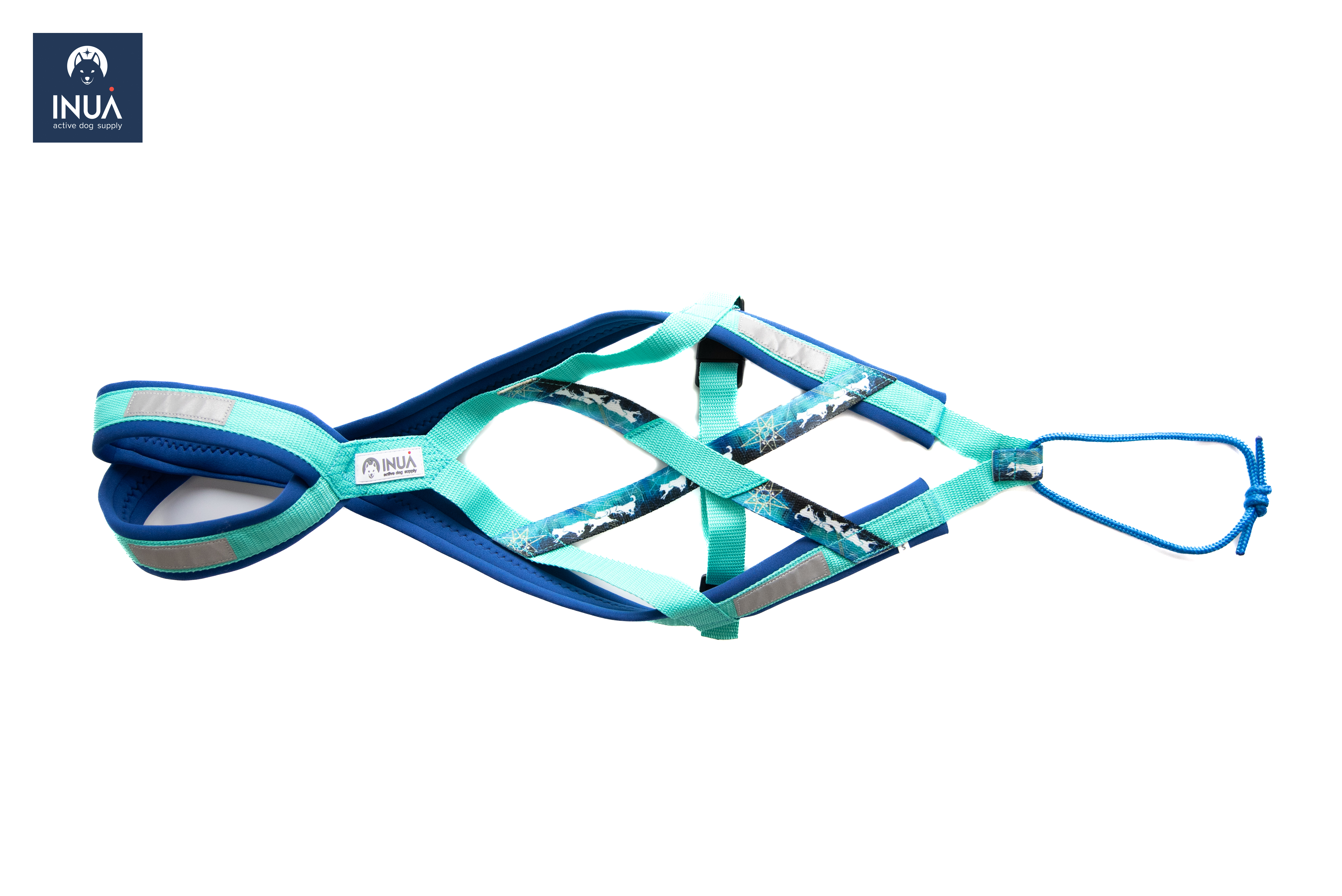 Zuggeschirr X-Back inkl. Sicherheitsgurt Northern Light Mint - XXS