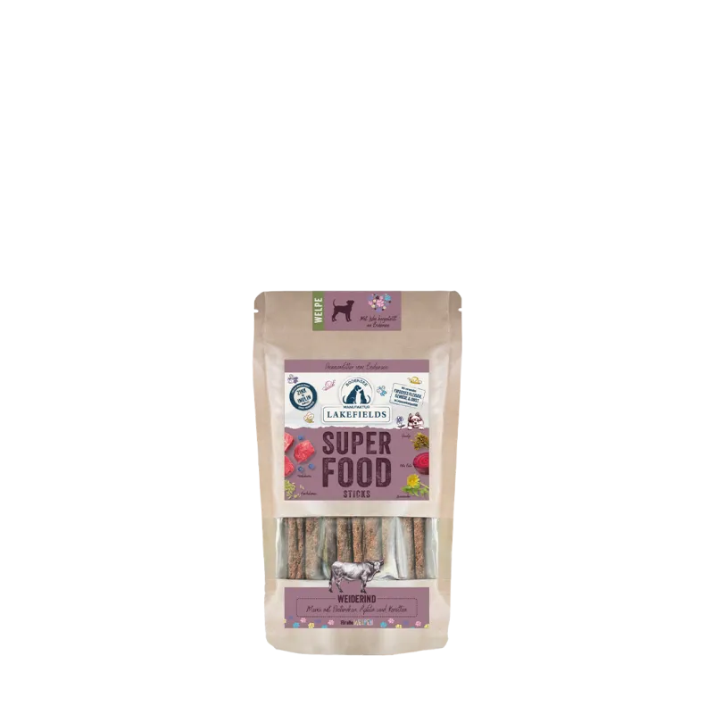 Superfood Sticks vom Rind Welpe