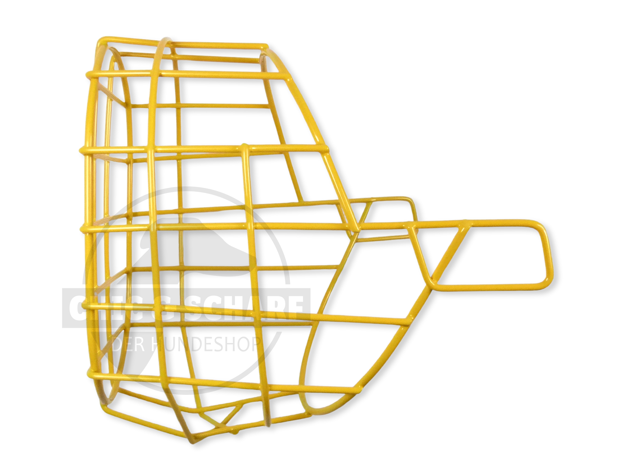 C&S Drahtmaulkorb Bo pulverbeschichtet Safrangelb Rohling