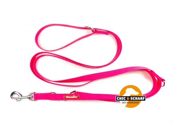Führleine Hexagon 3m verstellbar Pink - 16 mm