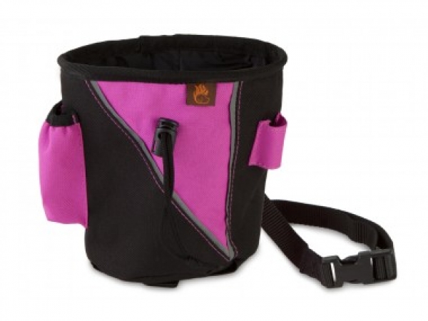 Leckerlitasche groß Schwarz/Pink