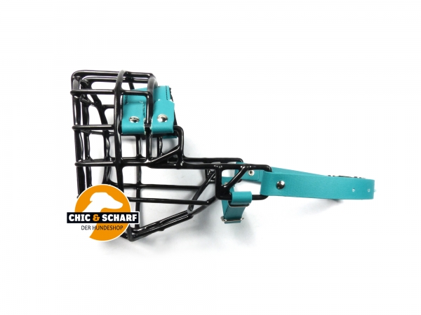 CHOPO schwarz Mittelschnauzer Rüde grün