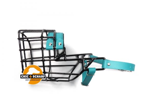 CHOPO schwarz Airedale Hündin Biothane grün