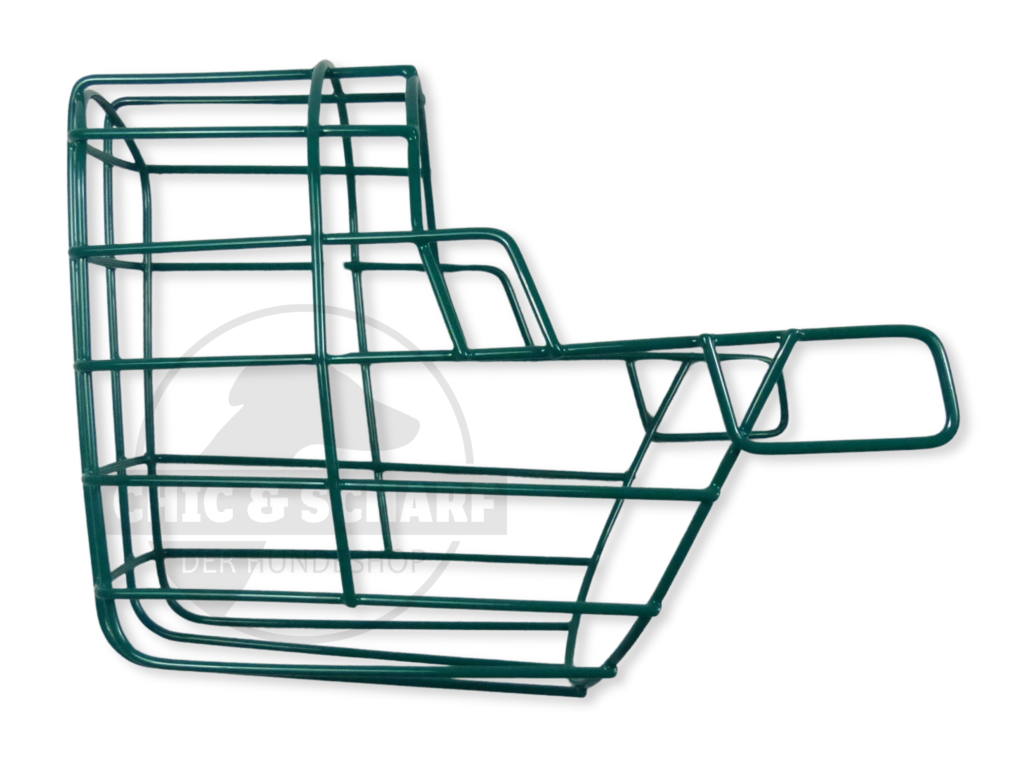 C&S Drahtmaulkorb Lluvia pulverbeschichtet Opalgrün Rohling
