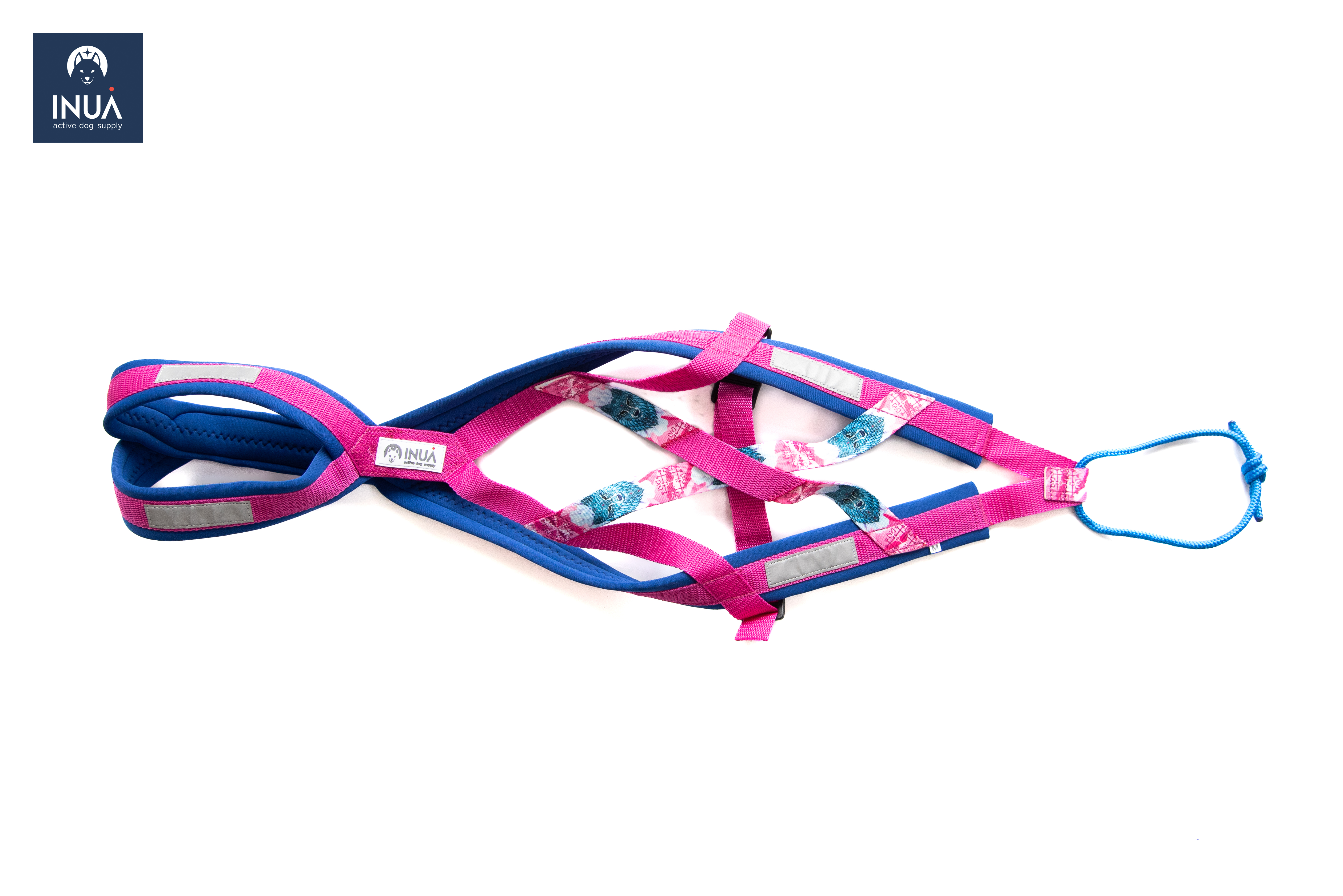 Zuggeschirr X-Back inkl. Sicherheitsgurt Crystal Wolf Pink - S