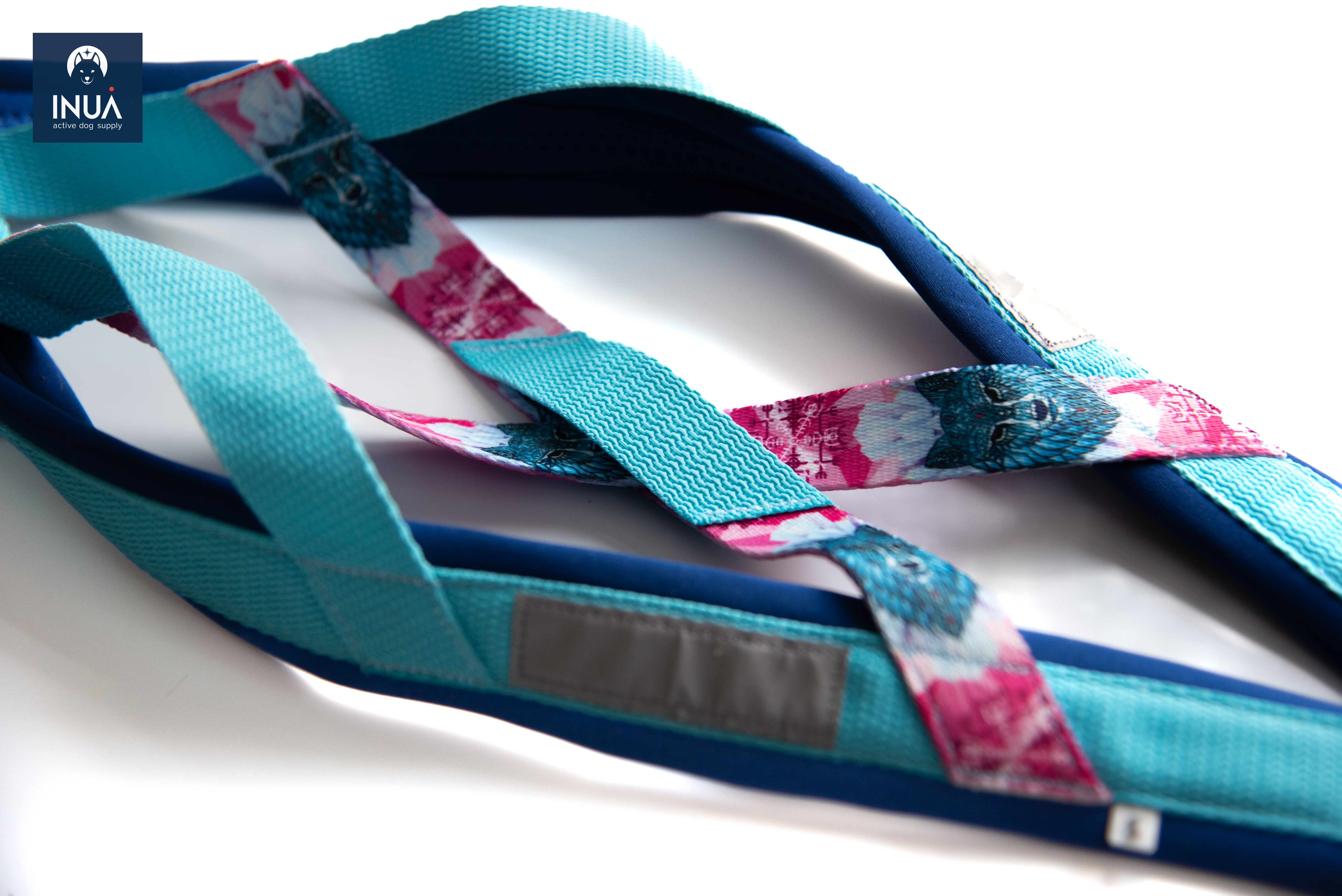 Zuggeschirr X-Back Classic Crystal Wolf Aqua - XXS