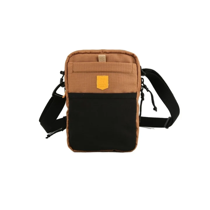 Hydrations Schultertasche Braun/Schwarz