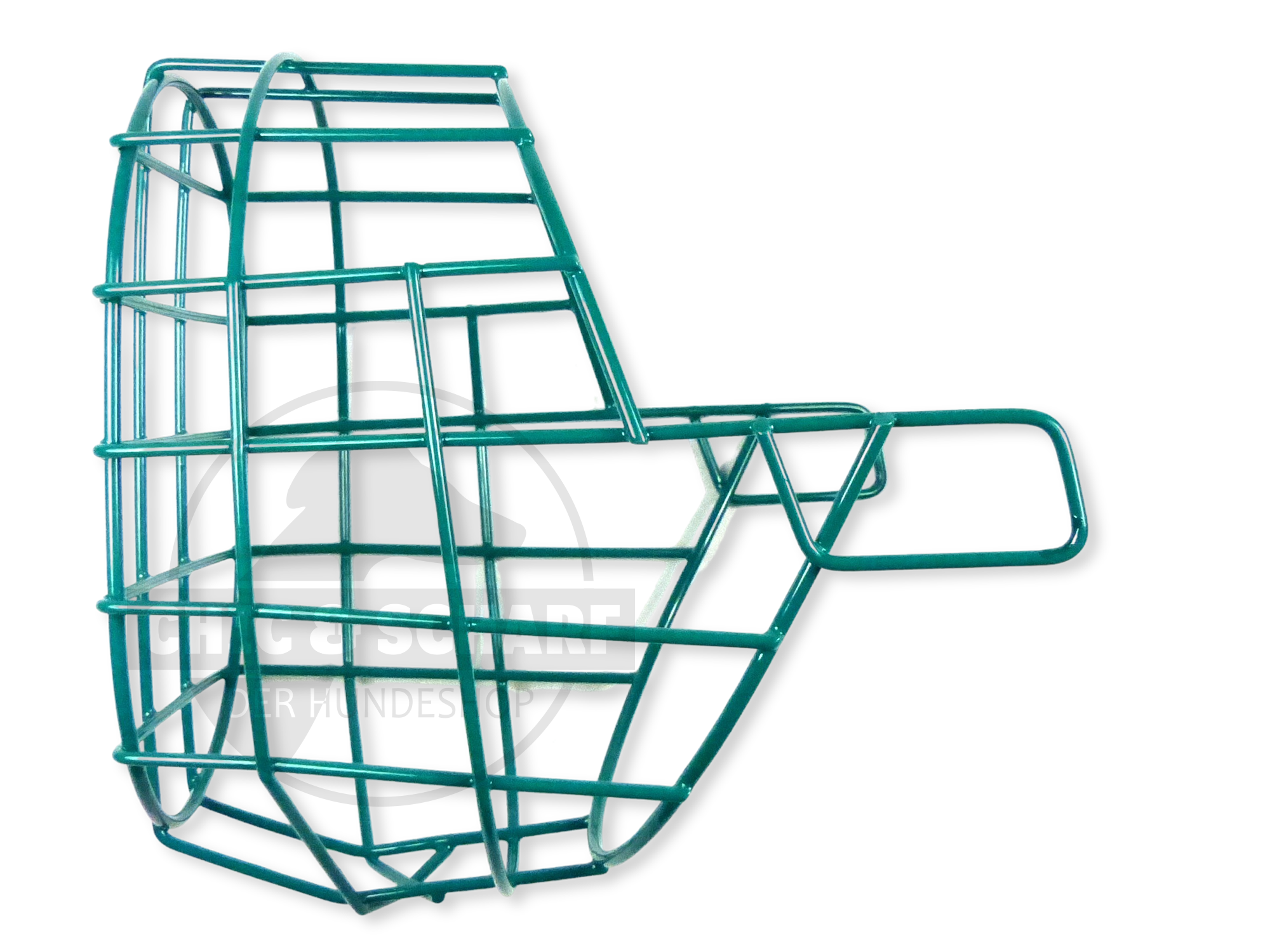 C&S Drahtmaulkorb Bo pulverbeschichtet Opalgrün Rohling
